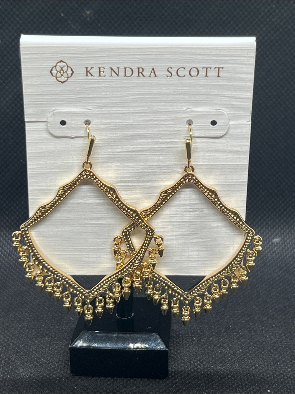 Kendra Scott Lacy Drop Gold Filigree Fringe Drop Earrings
